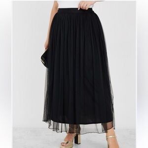 Talbots Shimmer A-Line Maxi Silk Overlay Skirt Size 12 Whimsigoth Fairycore